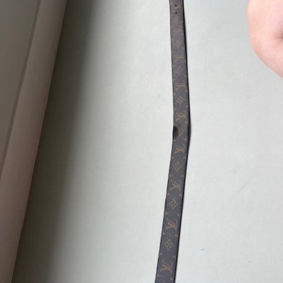 Authentic Louis Vuitton leather belt brown - with Logo gold buckle - Picture 3 of 8